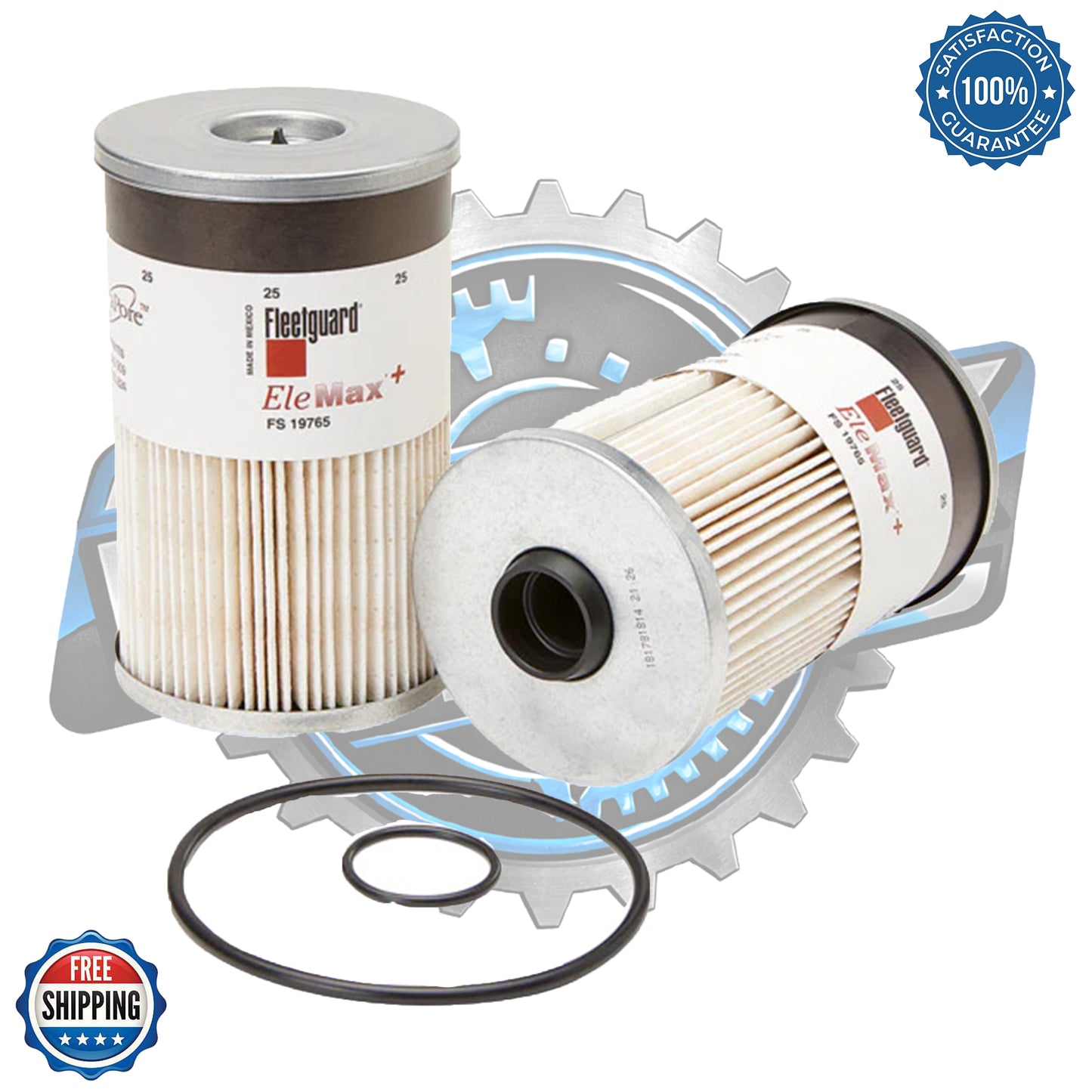 Genuine Fleetguard FS19765 Fuel Water Separator (Pack of 6) | OEM Diesel Filter for Cummins 6.7L