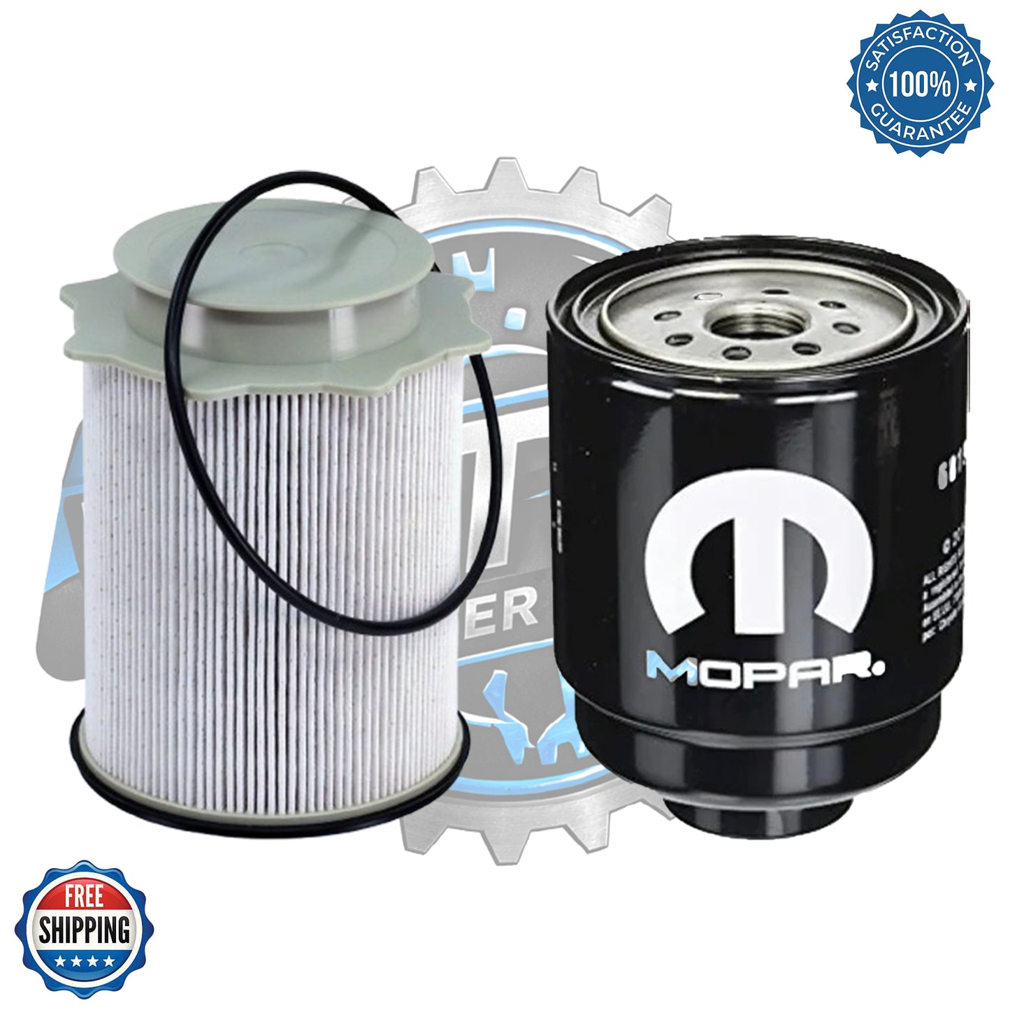 Mopar 2013-2024 6.7L Cummins Diesel Fuel Filter Bundle (68157291AA & 68197867AB) — Genuine OEM Maintenance Set for Ram 2500, 3500, 4500, 5500