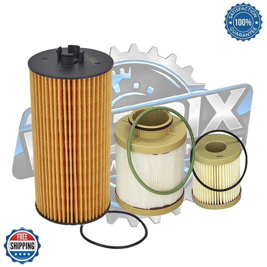 Genuine Motorcraft FL2016 Oil Filter & FD4616 Fuel Filter Set | OEM Maintenance Combo for Ford 6.0L Powerstroke Diesel