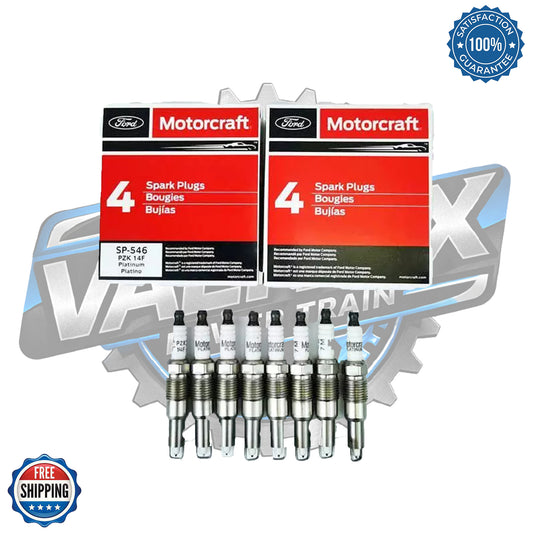 8pc Genuine Motorcraft Ignition Coil & Spark Plug Kit DG511 SP546 OEM for Ford F150 F250 Expedition Lincoln 4.6L 5.4L Triton V8 3V Engine