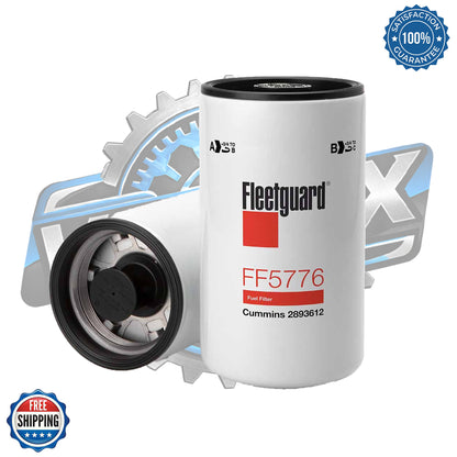 Genuine Fleetguard FF5776 Fuel Filter (Pack of 6) | OEM Secondary Filter for Cummins 6.7L Diesel