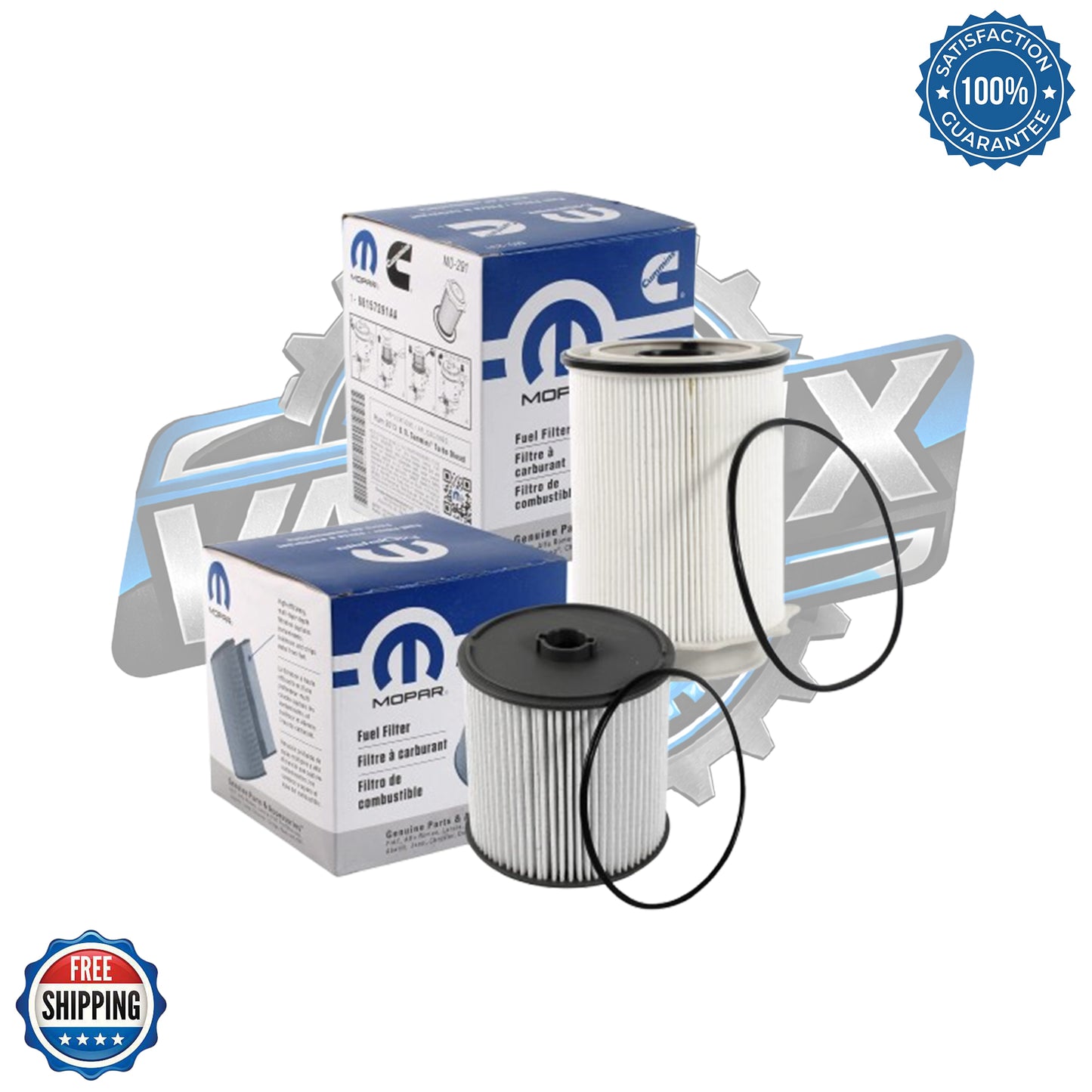 Mopar 2019–2024 Ram 6.7L Cummins Genuine Dual Fuel Filter Bundle | 68157291AA & 68436631AA
