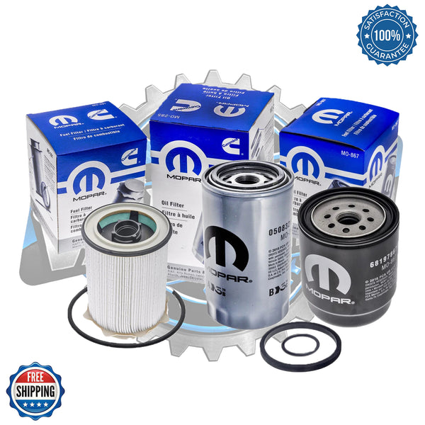 Mopar 2013–2018 Ram 6.7L Cummins Genuine Complete Filter Bundle | 68157291AA, 68197867AB & 05083285AA