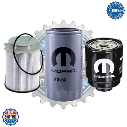 Mopar 2013–2018 Ram 6.7L Cummins Genuine Complete Filter Bundle | 68157291AA, 68197867AB & 05083285AA