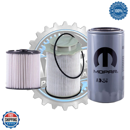 Mopar 2019–2024 Ram 6.7L Cummins Genuine Complete Filter Bundle | 68157291AA, 68436631AA & 05083285AA