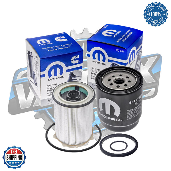 Mopar 2013-2024 6.7L Cummins Diesel Fuel Filter Bundle (68157291AA & 68197867AB) — Genuine OEM Maintenance Set for Ram 2500, 3500, 4500, 5500