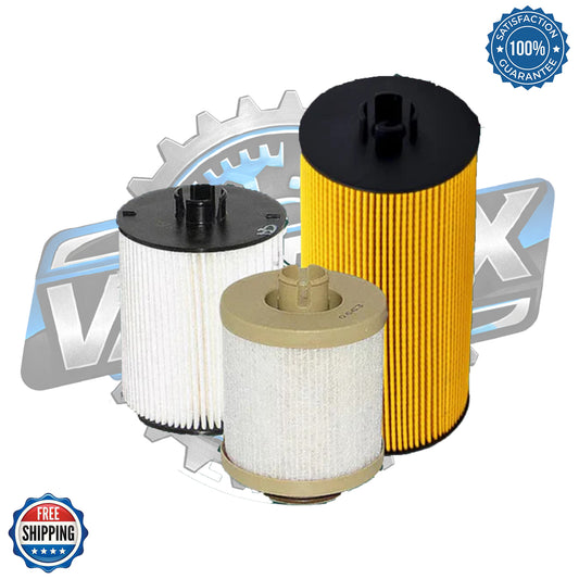 Genuine Motorcraft FD-4617 Fuel Filter & FL-2016 Oil Filter Set | OEM Maintenance Kit for Ford 6.4L Powerstroke Diesel