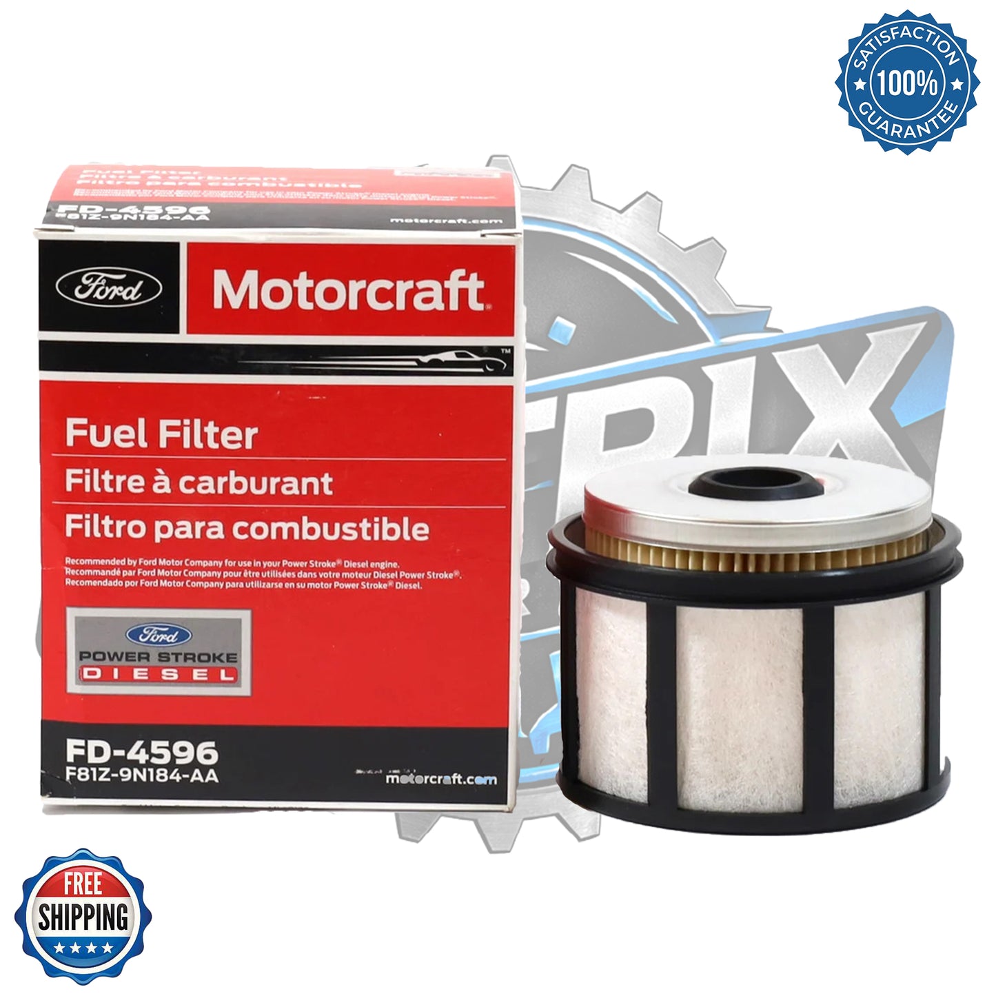 Genuine Motorcraft FD-4596 Fuel Filter | OEM Replacement for Ford 7.3L Powerstroke Diesel