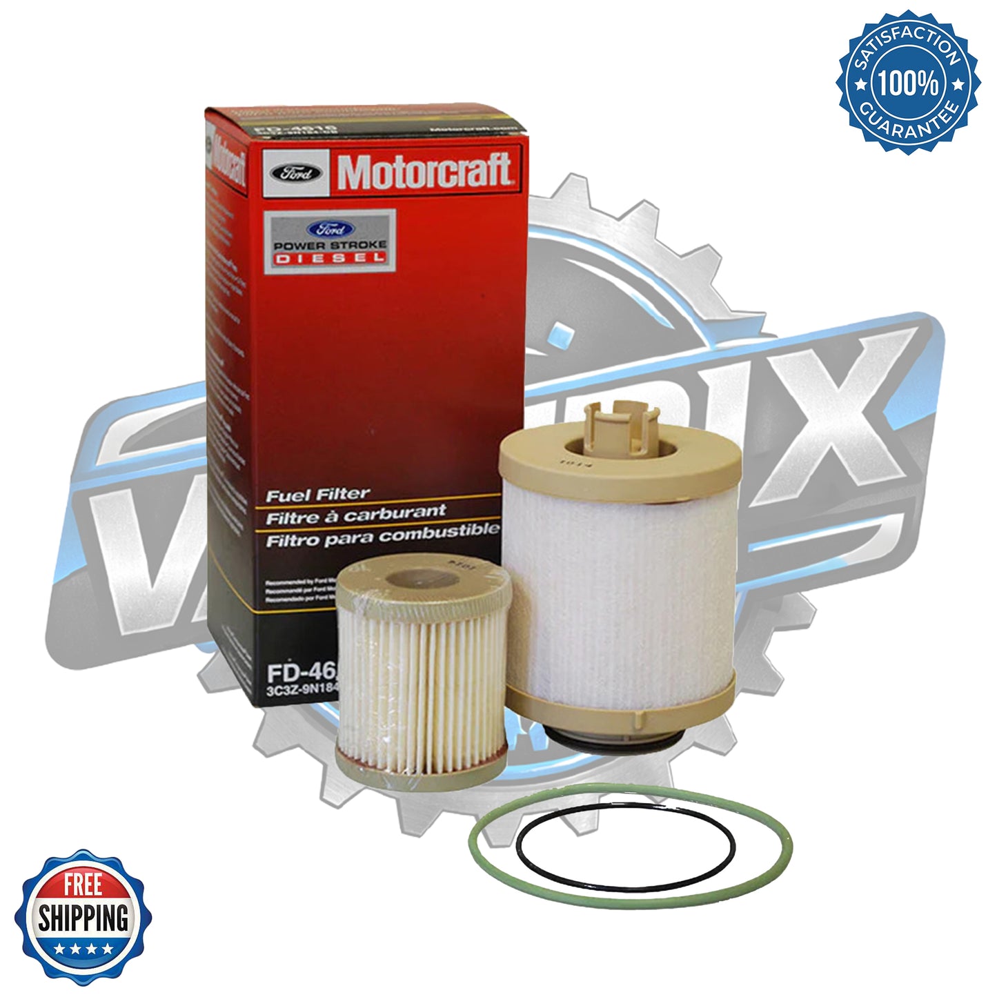 Genuine Motorcraft FD-4616 Fuel Filter Kit | OEM Replacement for Ford 6.0L Powerstroke Diesel