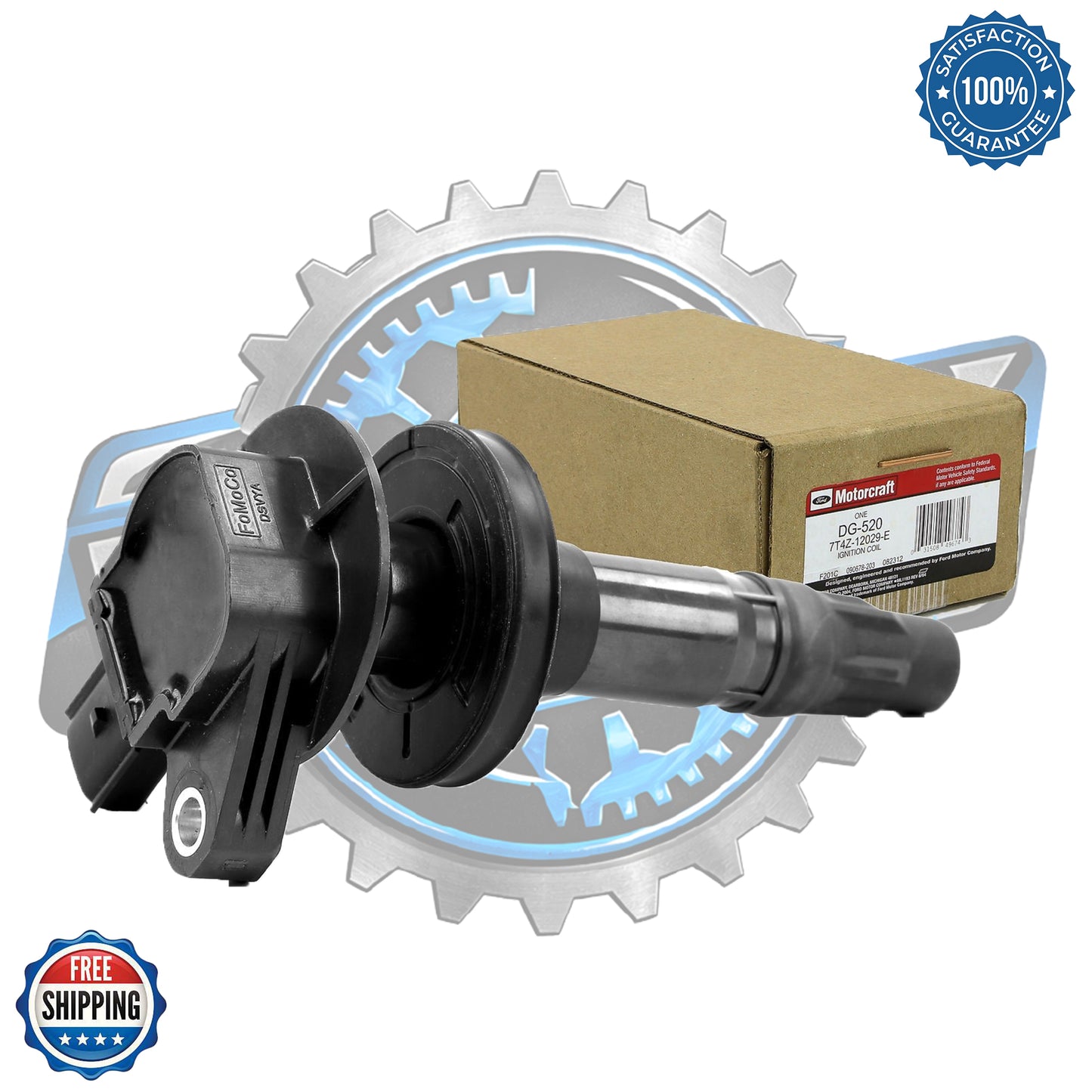 Genuine Motorcraft DG520 Ignition Coil | OEM Replacement for Ford & Lincoln 3.5L / 3.7L V6 Engines